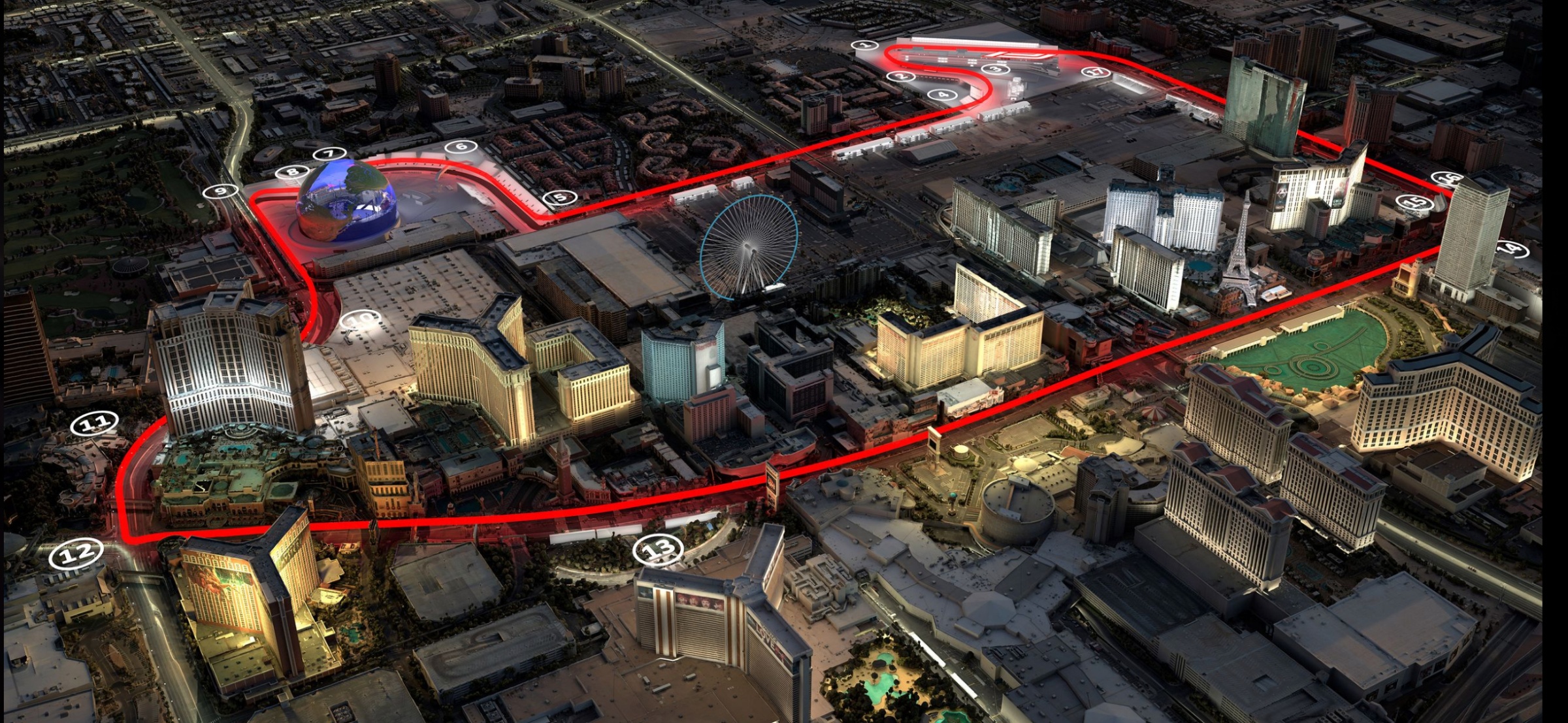 Las Vegas Formula 1 Grand Prix Seating Guide